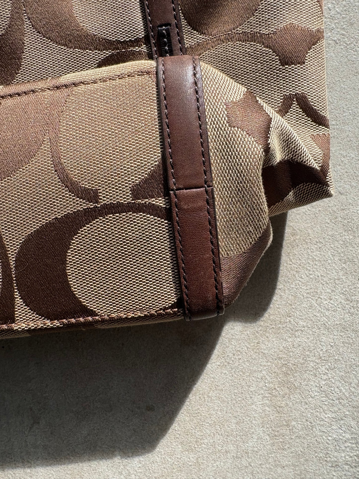 Coach Signature Brown Tote