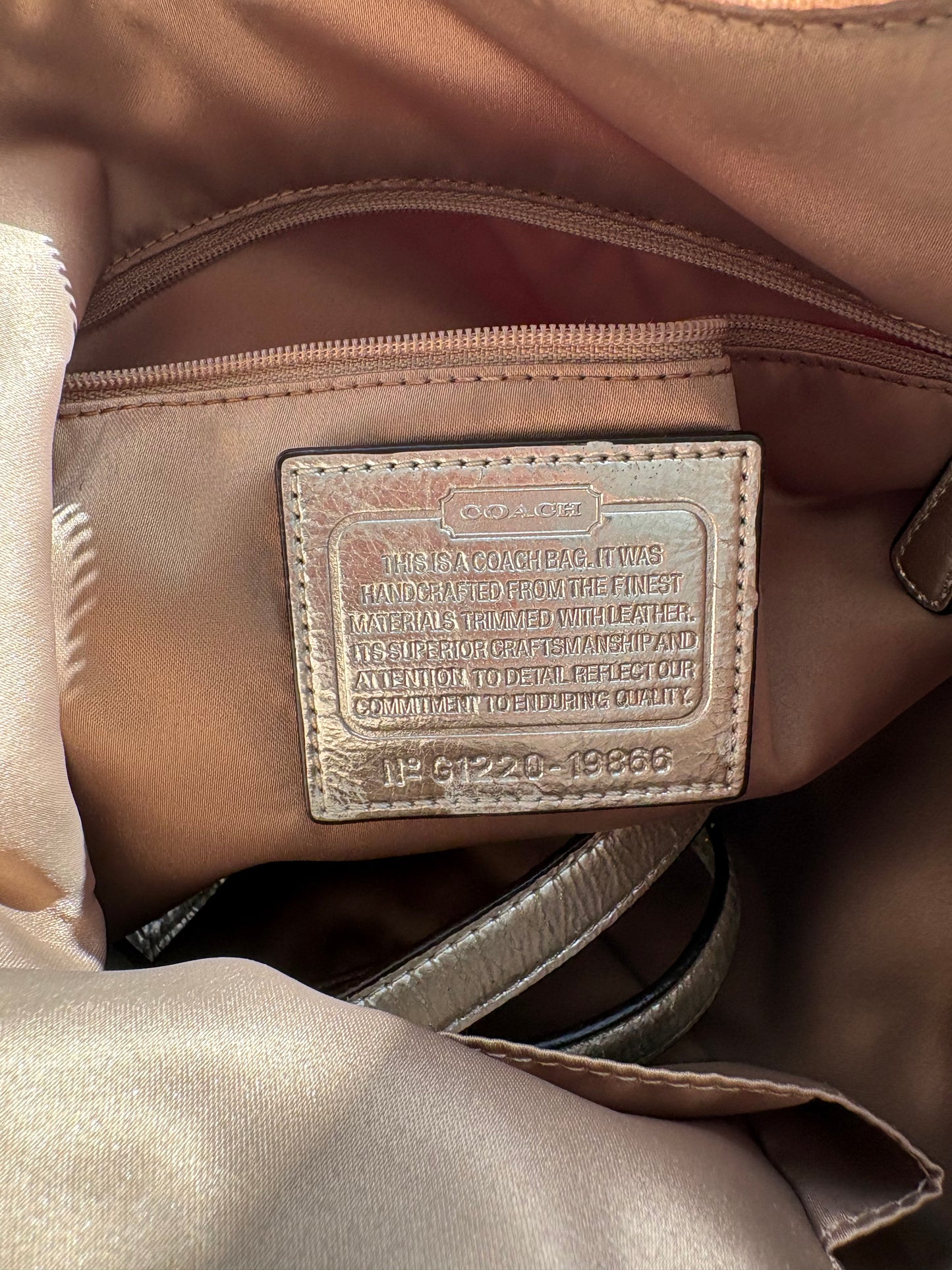 Coach 2way Signature Poppy Tote *AF