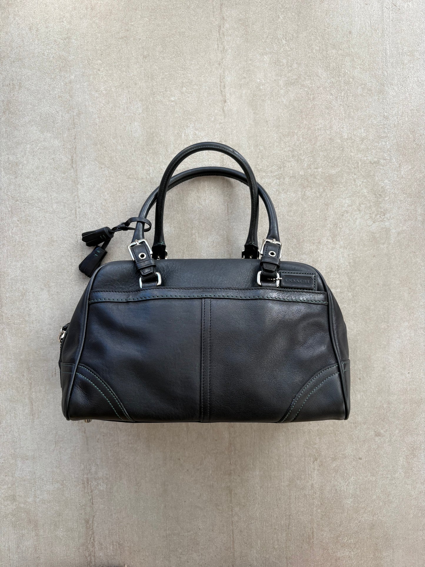 Coach Black Leather Doctor Satchel
