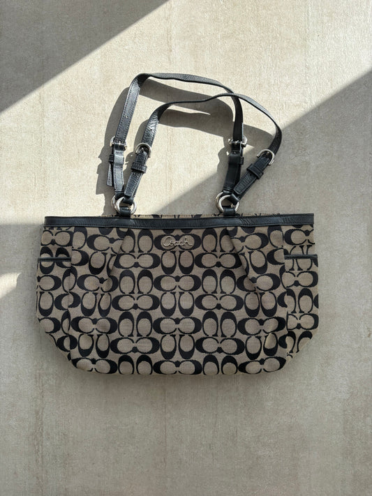 Coach Black Gallery Legacy Tote Bag