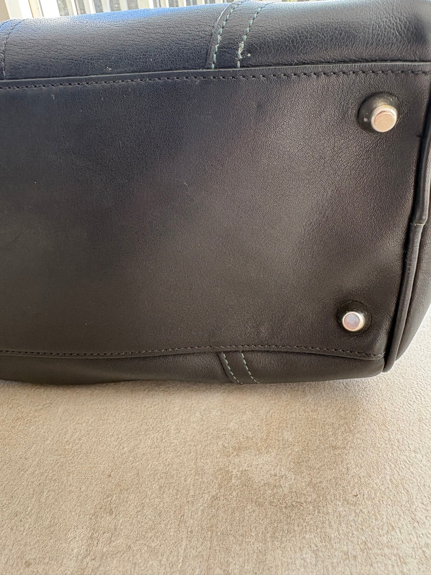 Coach Black Leather Doctor Satchel