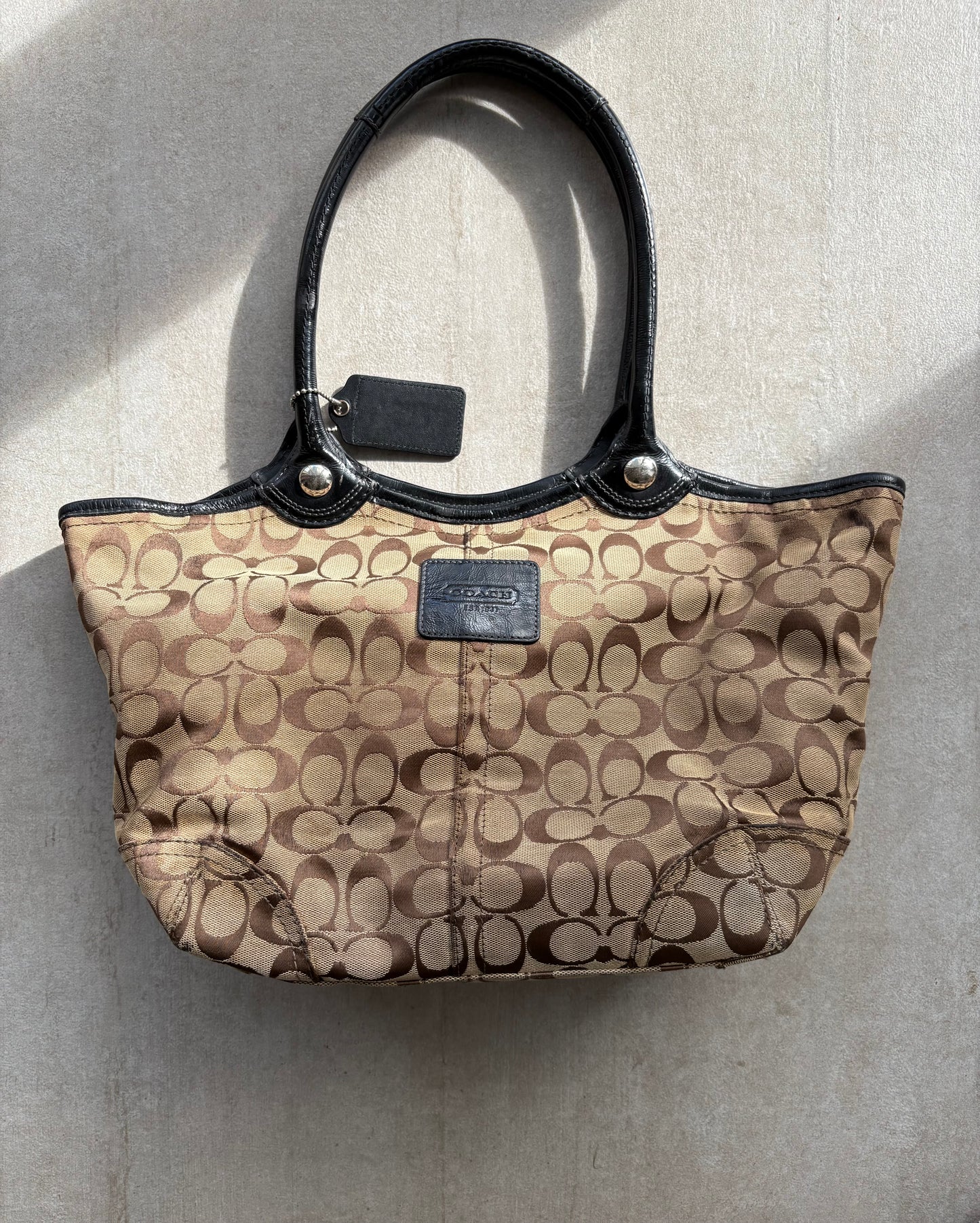 Coach Signature C Brown Tote Bag