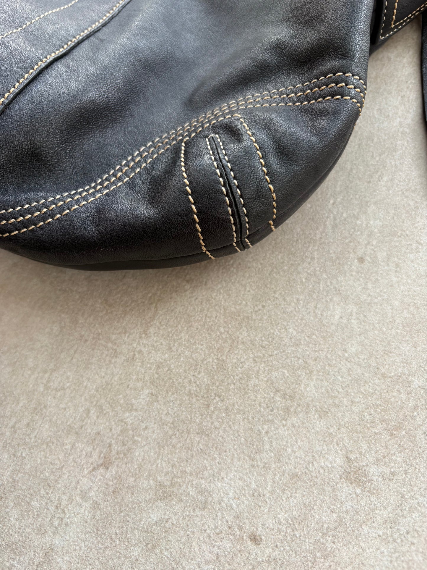 Coach Black Leather Soho Shoulder Bag