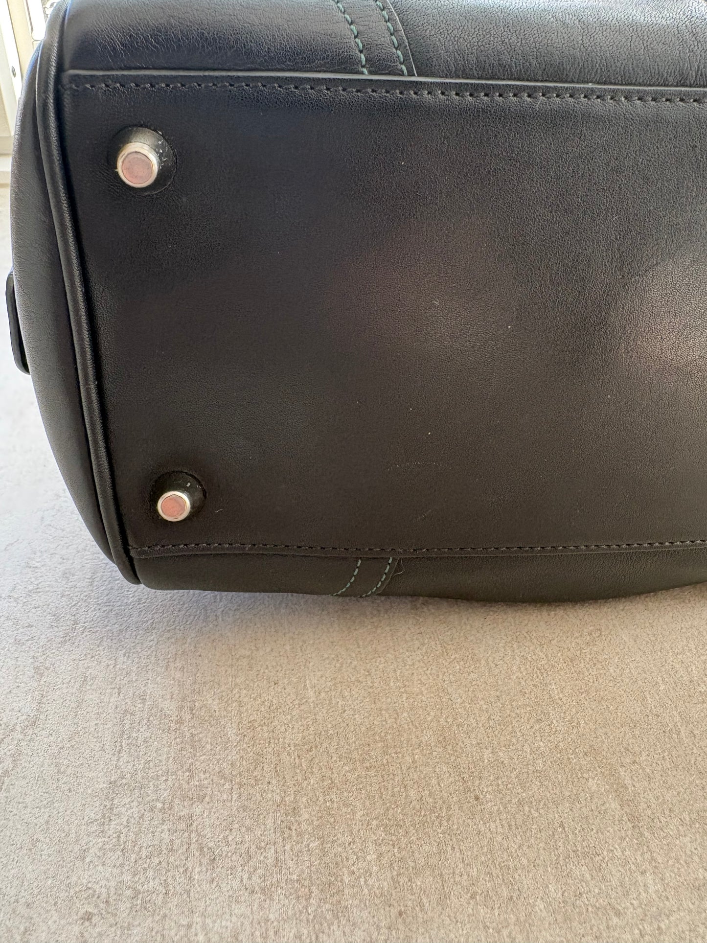 Coach Black Leather Doctor Satchel