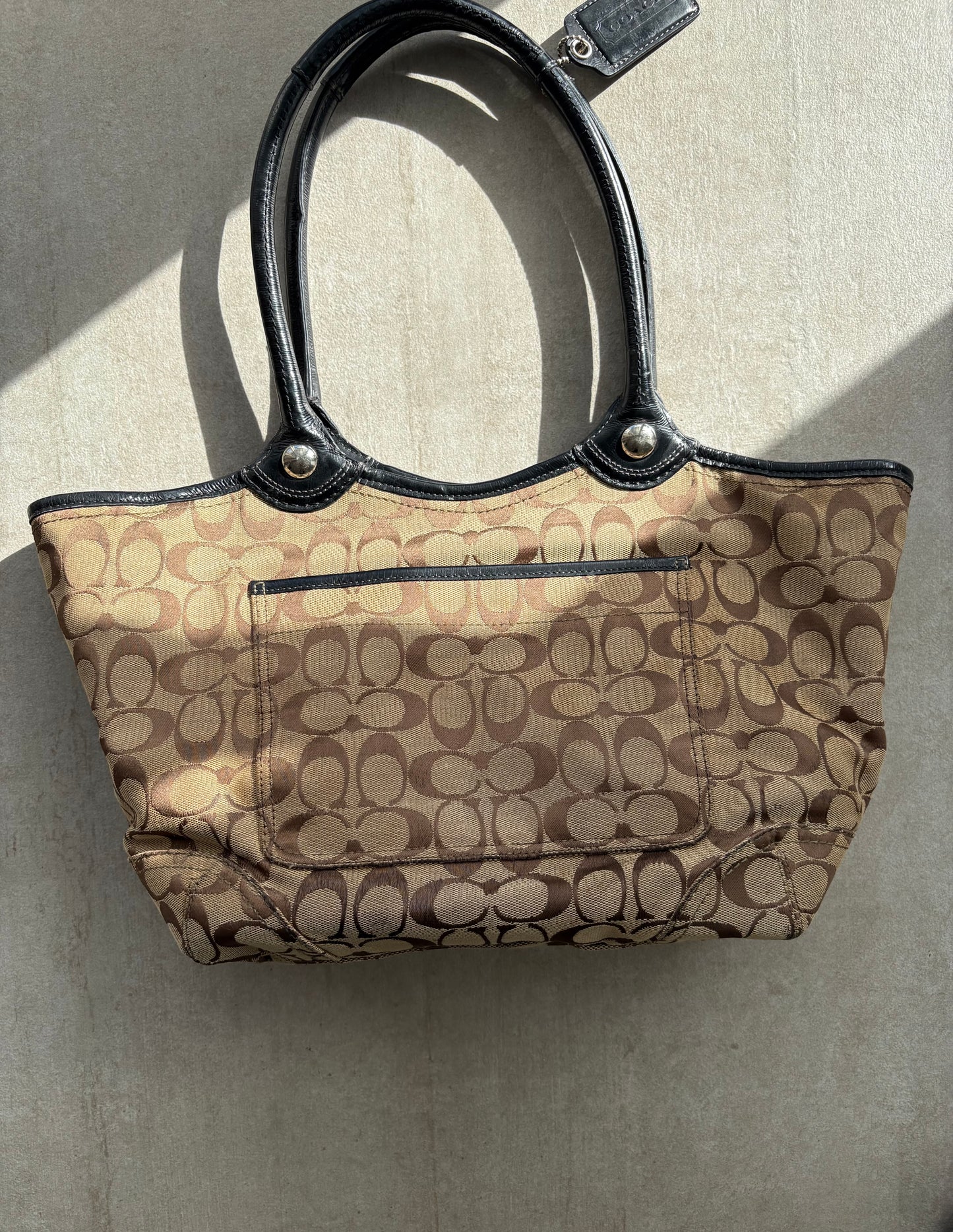 Coach Signature C Brown Tote Bag