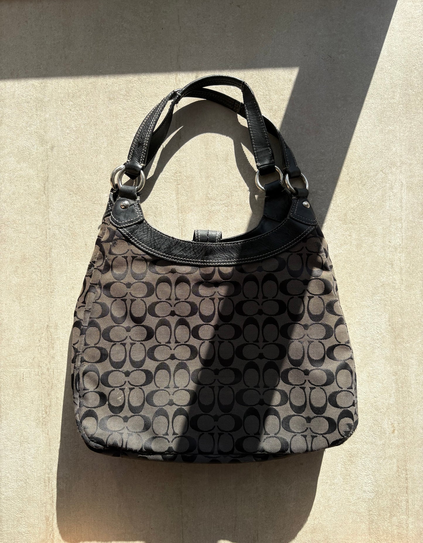 Coach Black Signature Soho Lynn Shoulder Bag *AF