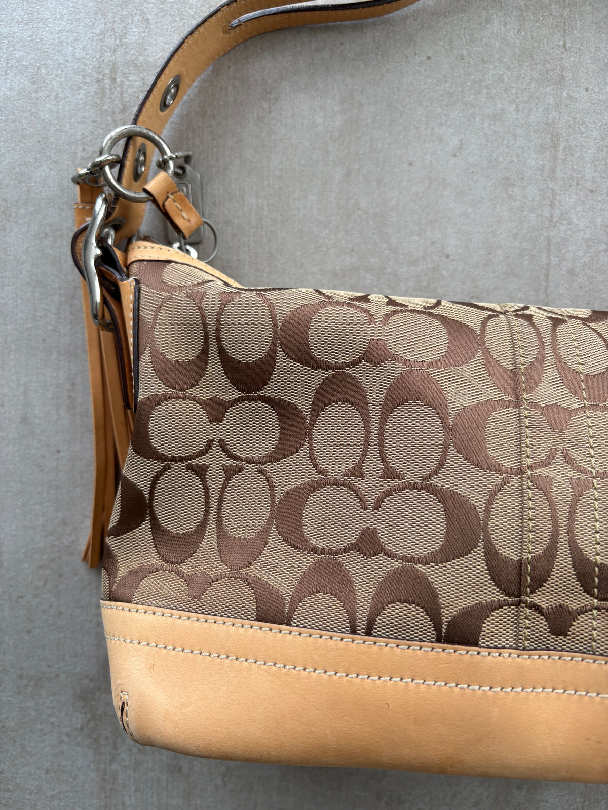 Coach Signature East West Shoulder Bag
