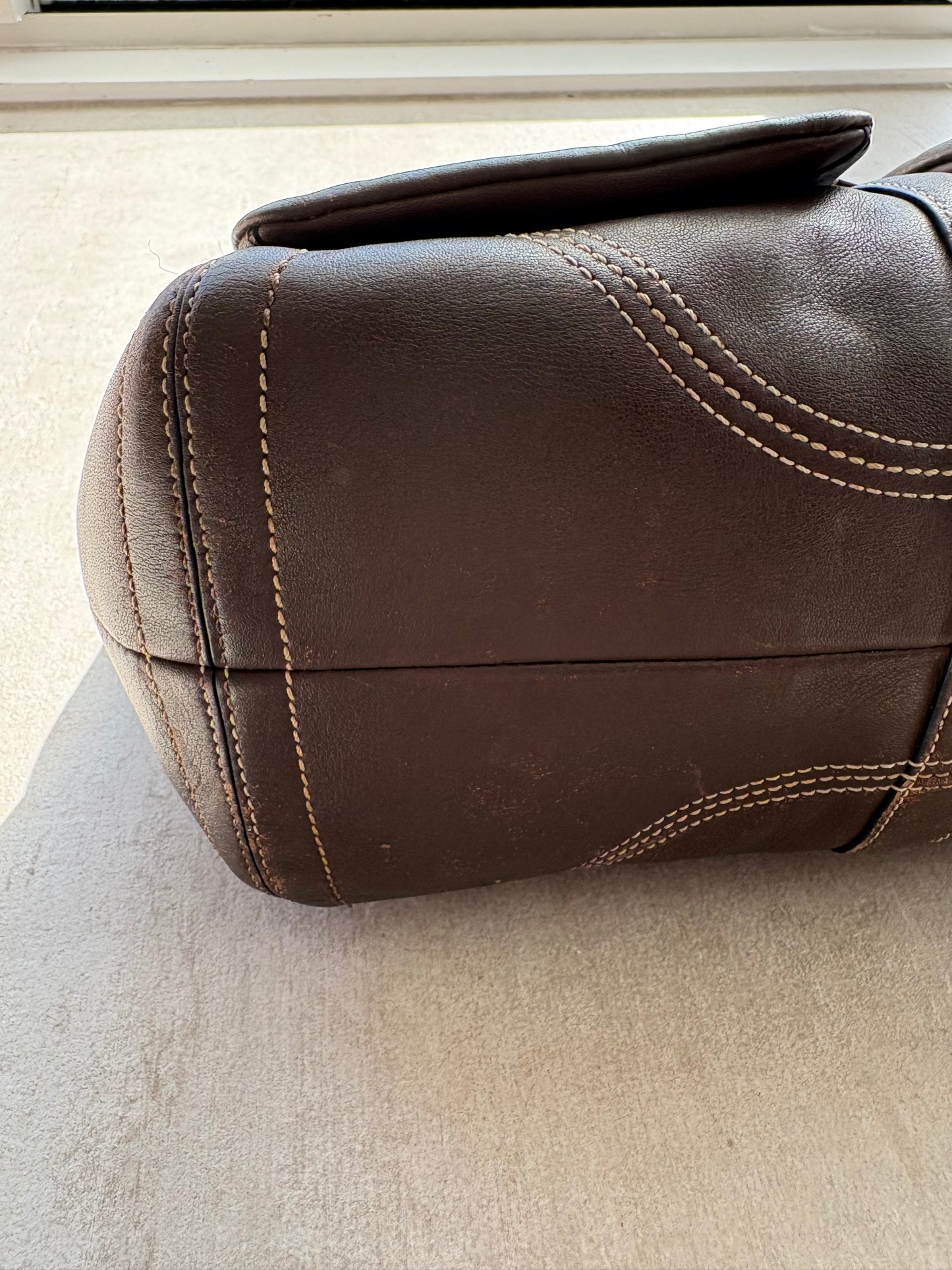 Coach Choc Brown Soho Leather Tote