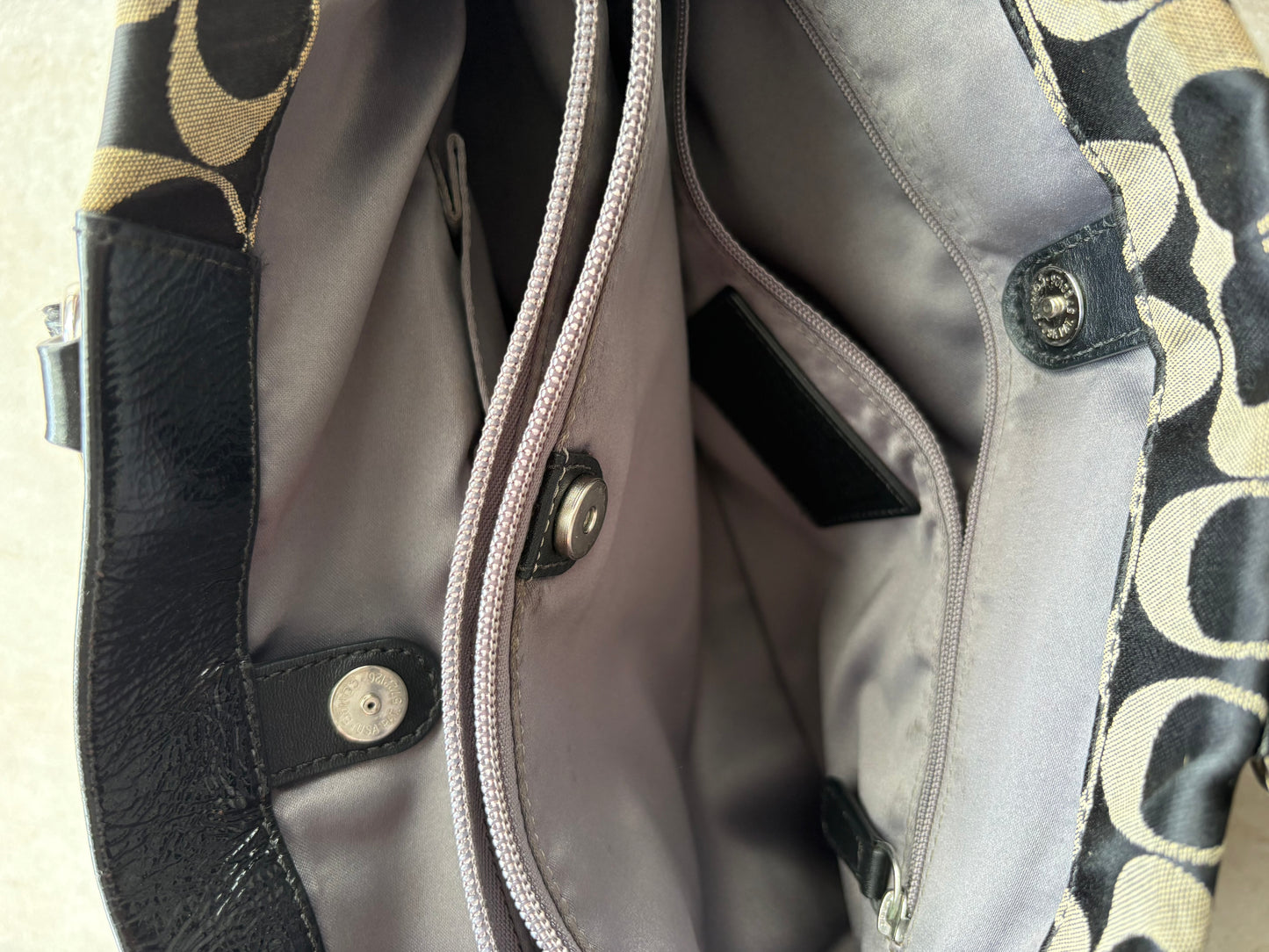 Coach Ashley Sateen Carryall Satchel Bag