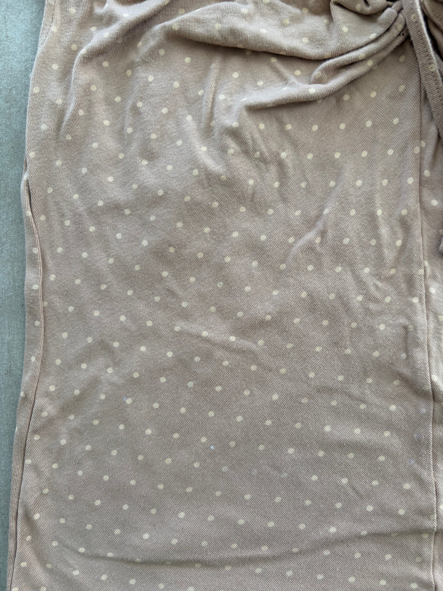 00's Light Pink Polka Dot Short Sleeve