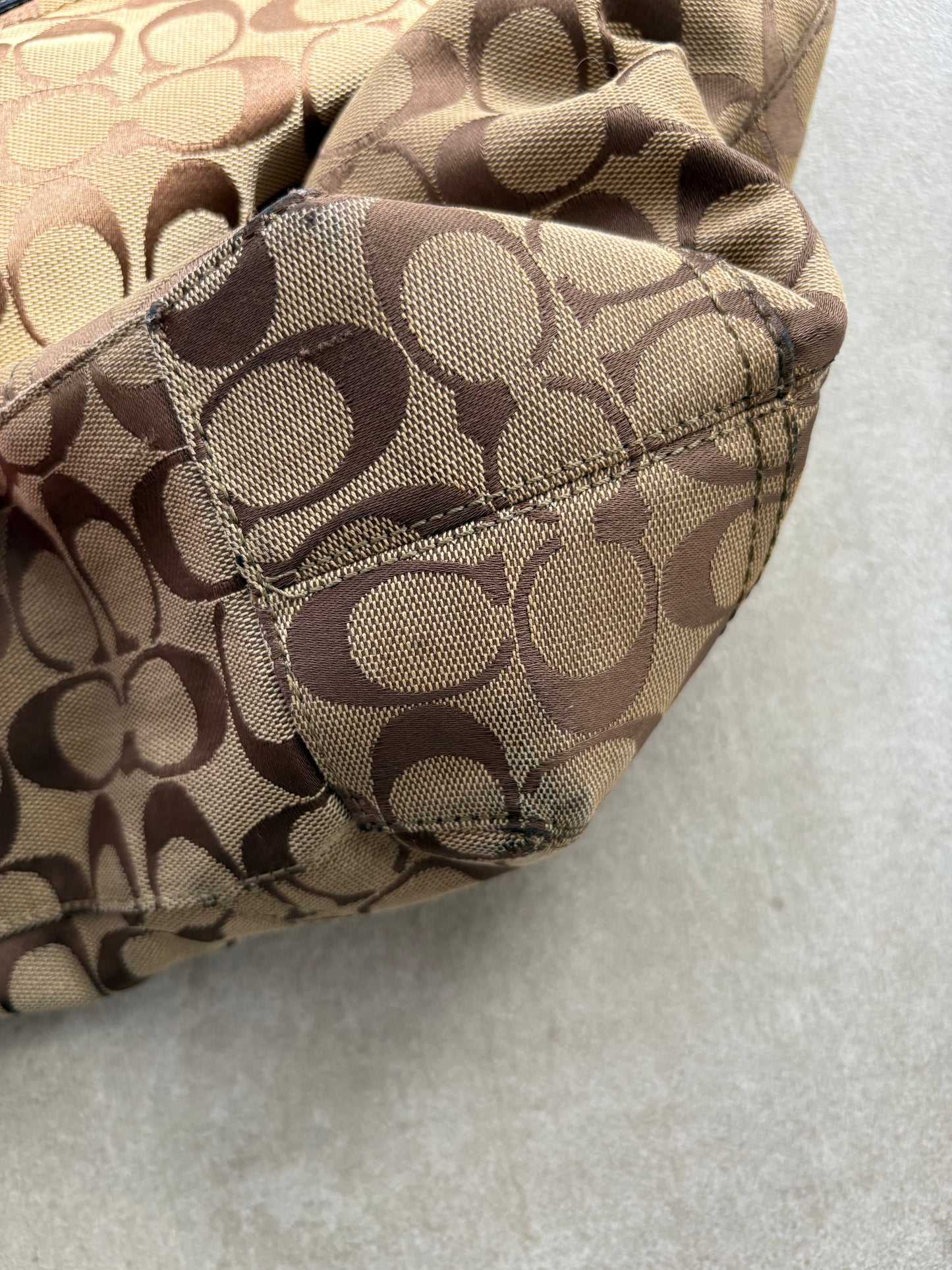 Coach Signature C Brown Tote Bag