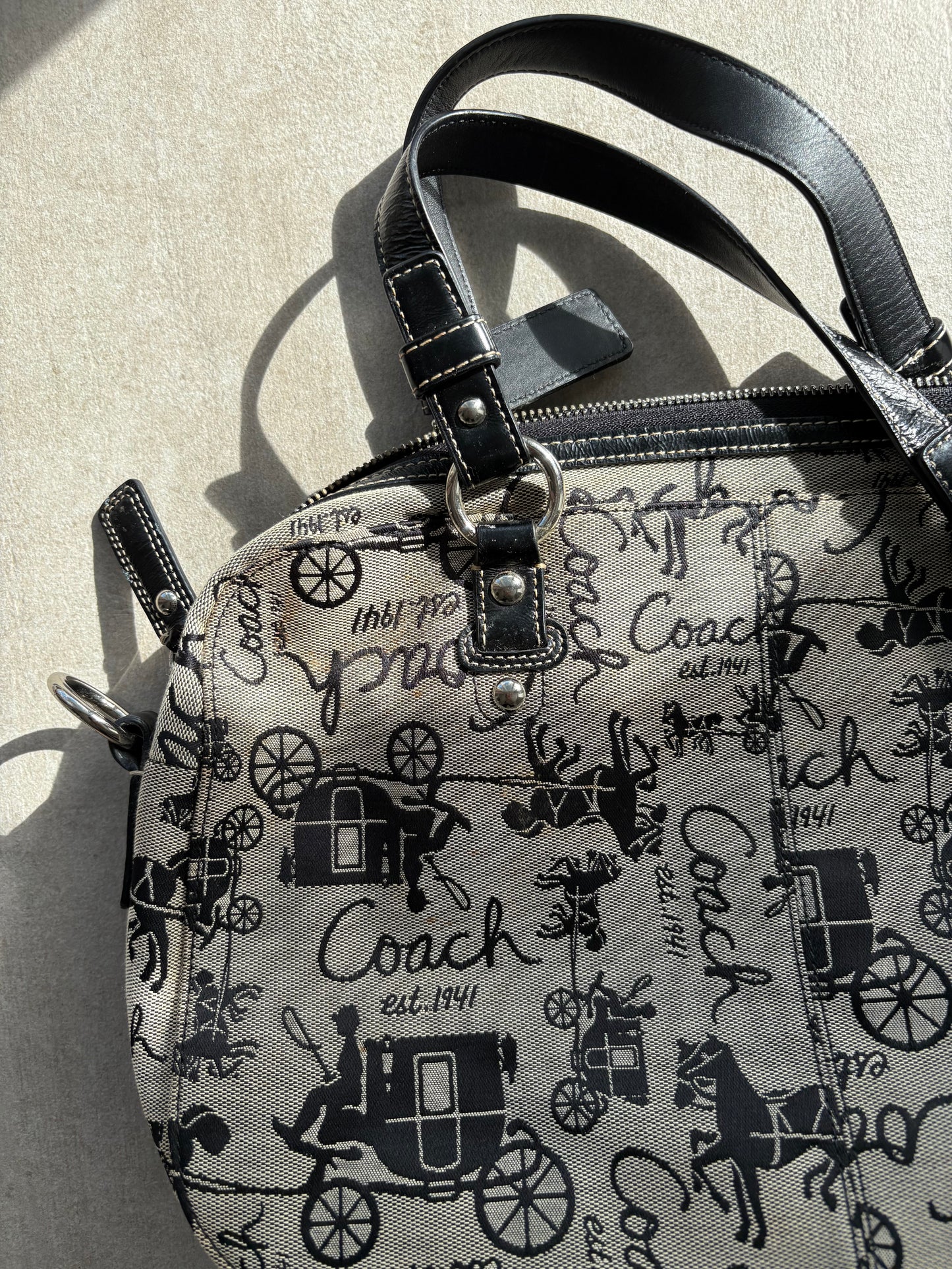 Coach Chelsea Horse and Carriage Satchel Bag
