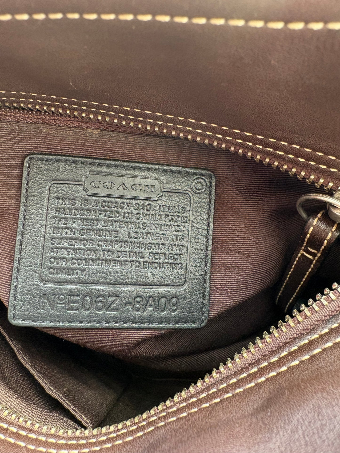 Coach Choc Brown Soho Leather Tote