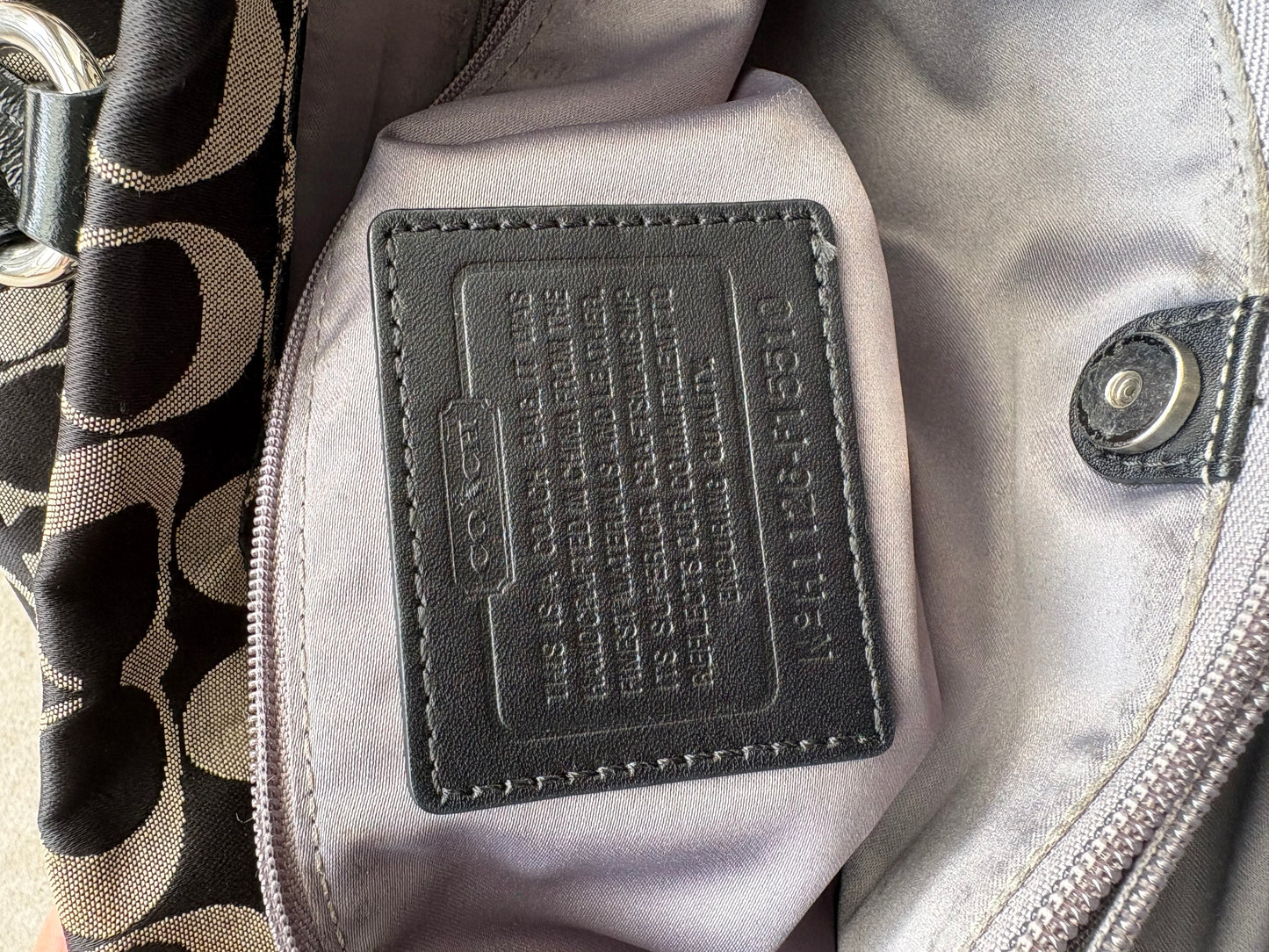Coach Ashley Sateen Carryall Satchel Bag