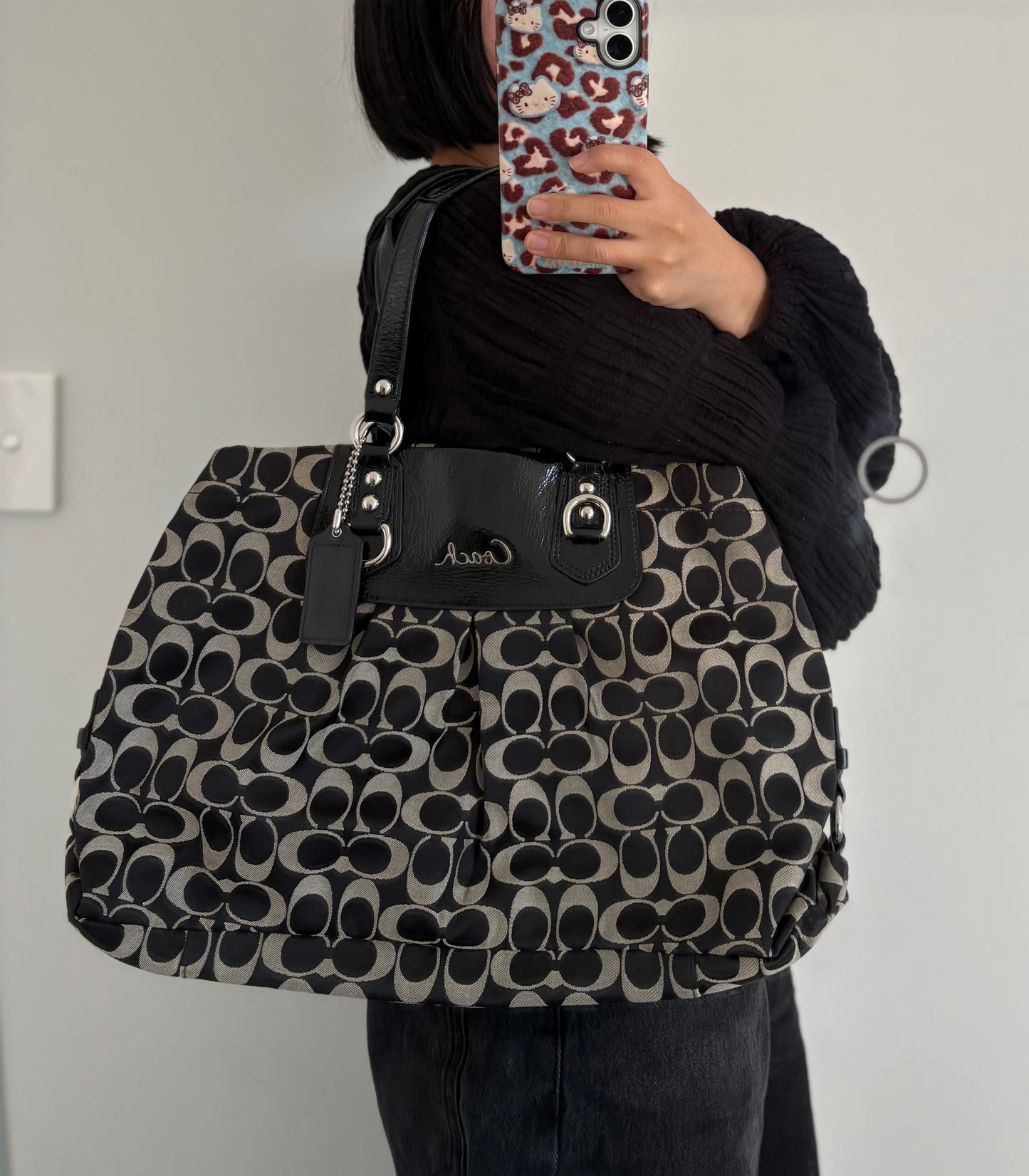 Coach Ashley Sateen Carryall Satchel Bag