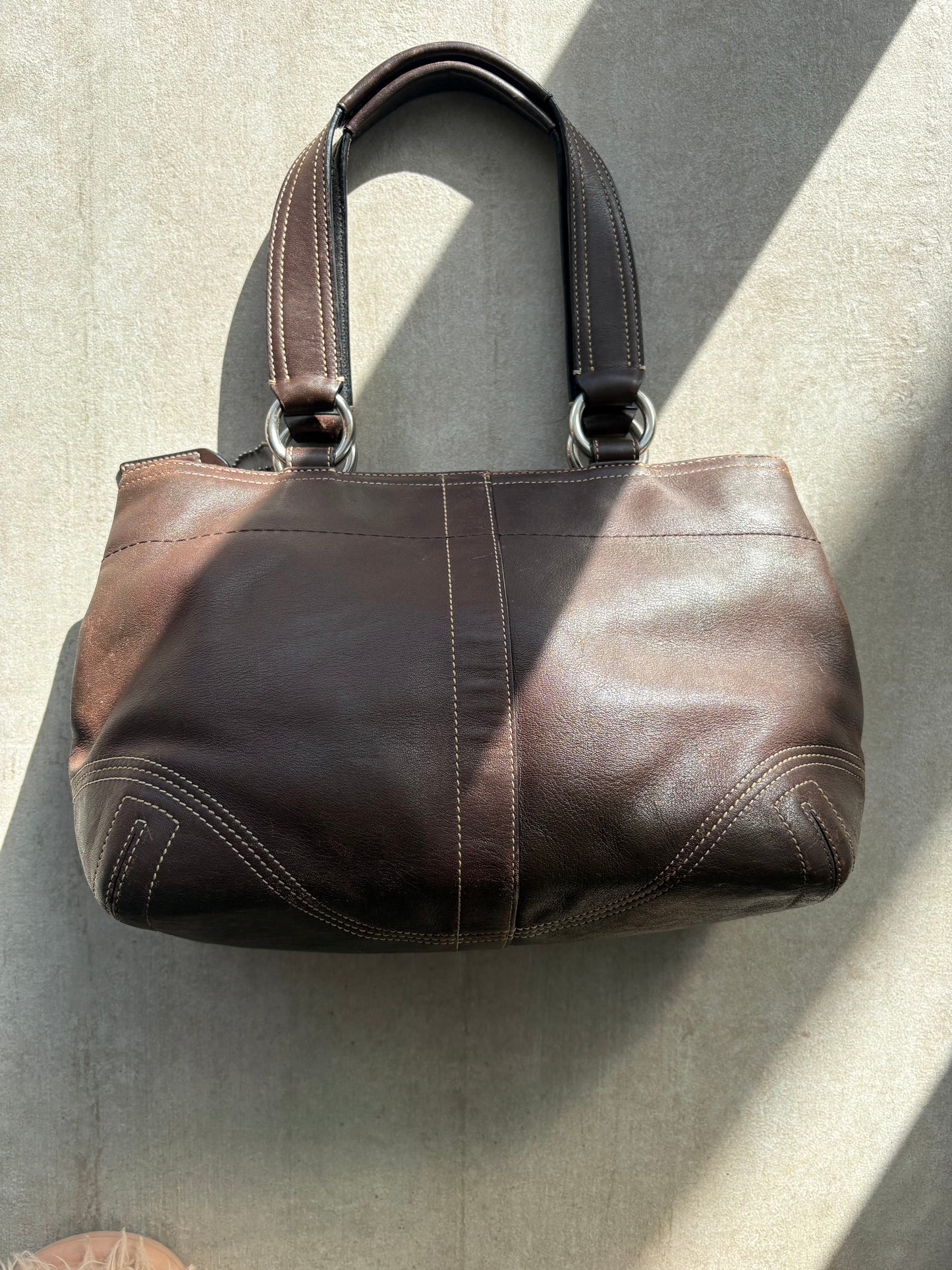 Coach Choc Brown Soho Leather Tote
