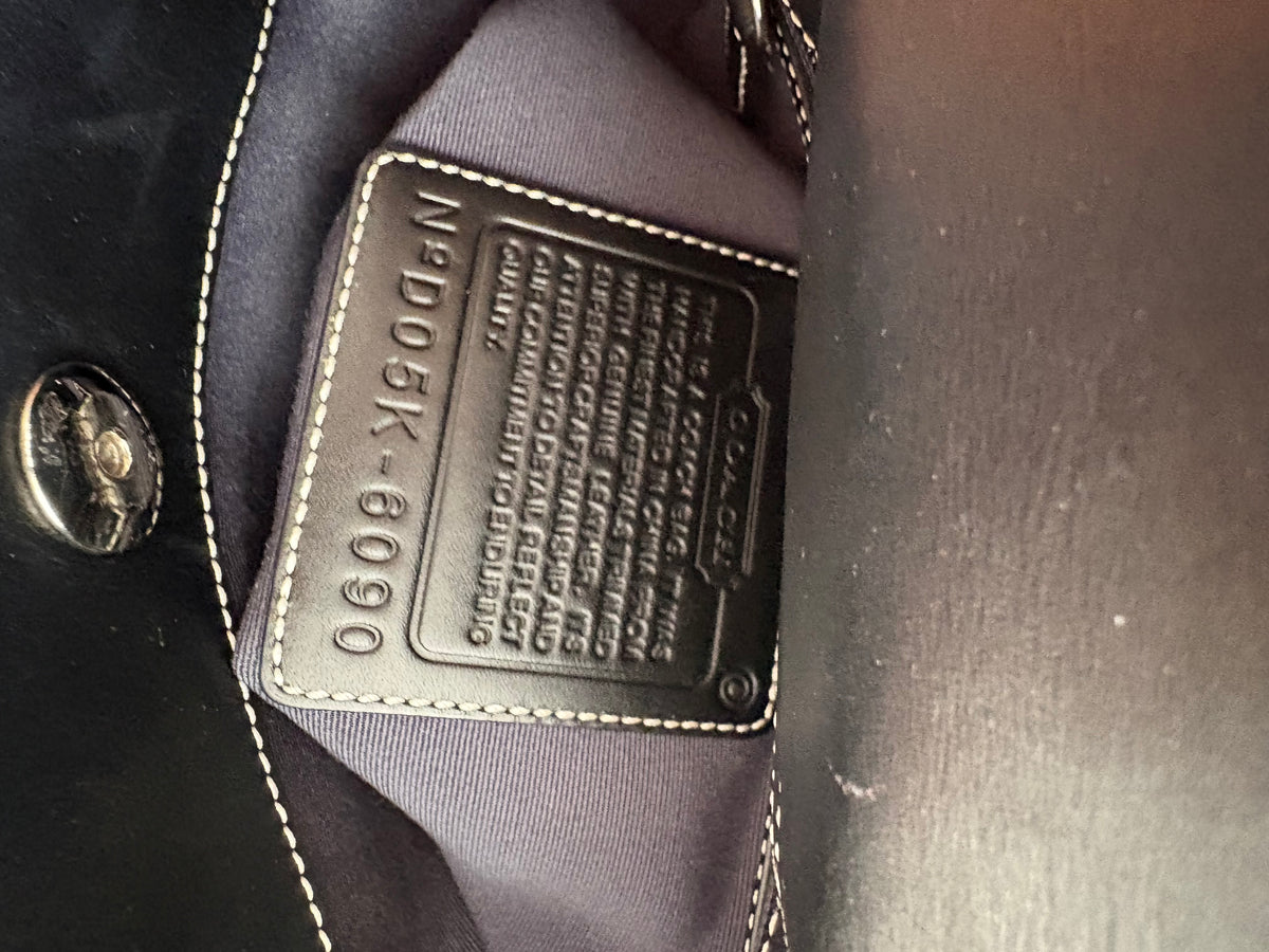 Coach Black Optic Signature C Small Bucket Bag