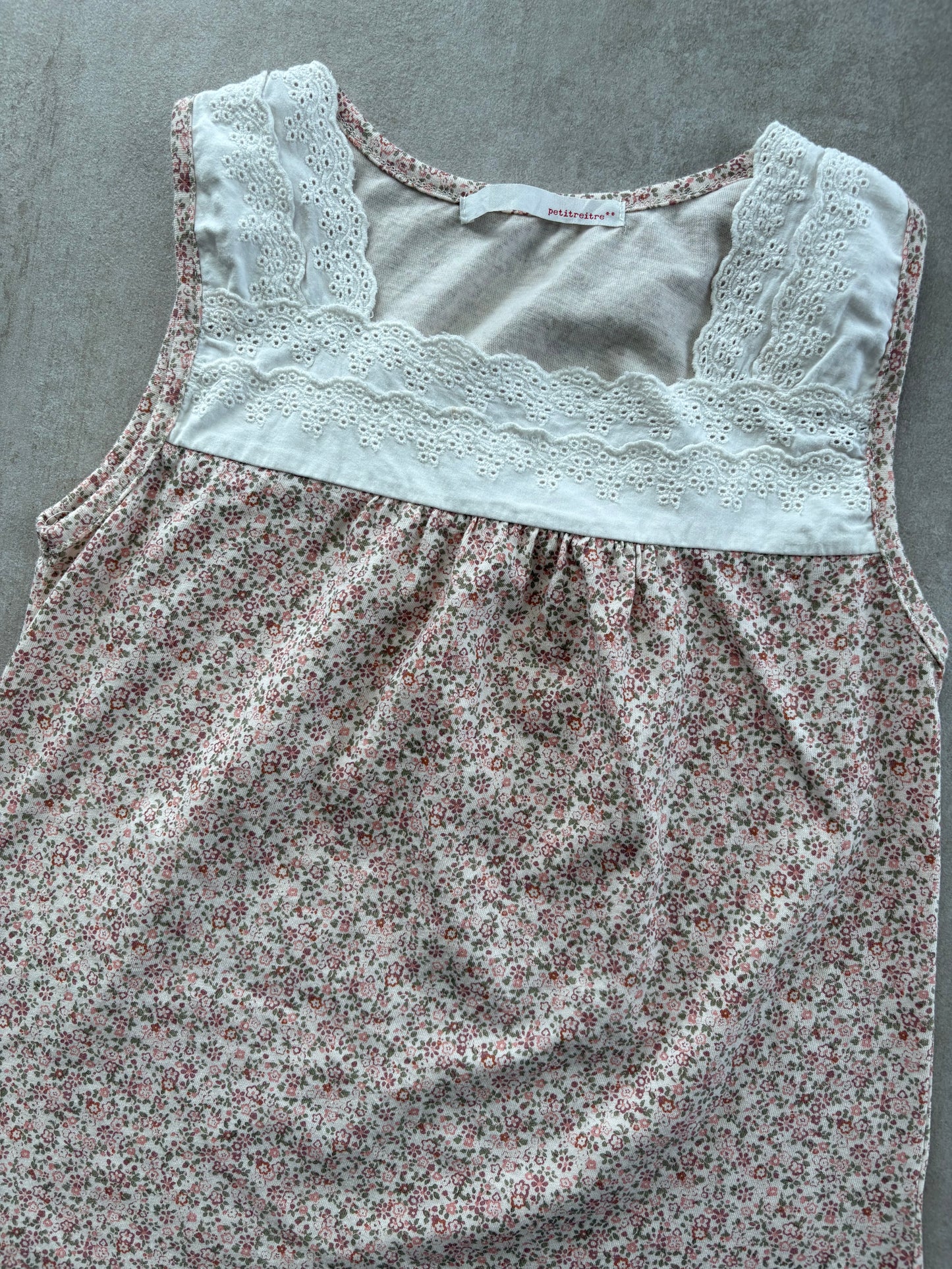 00's Japanese Floral Babydoll Top