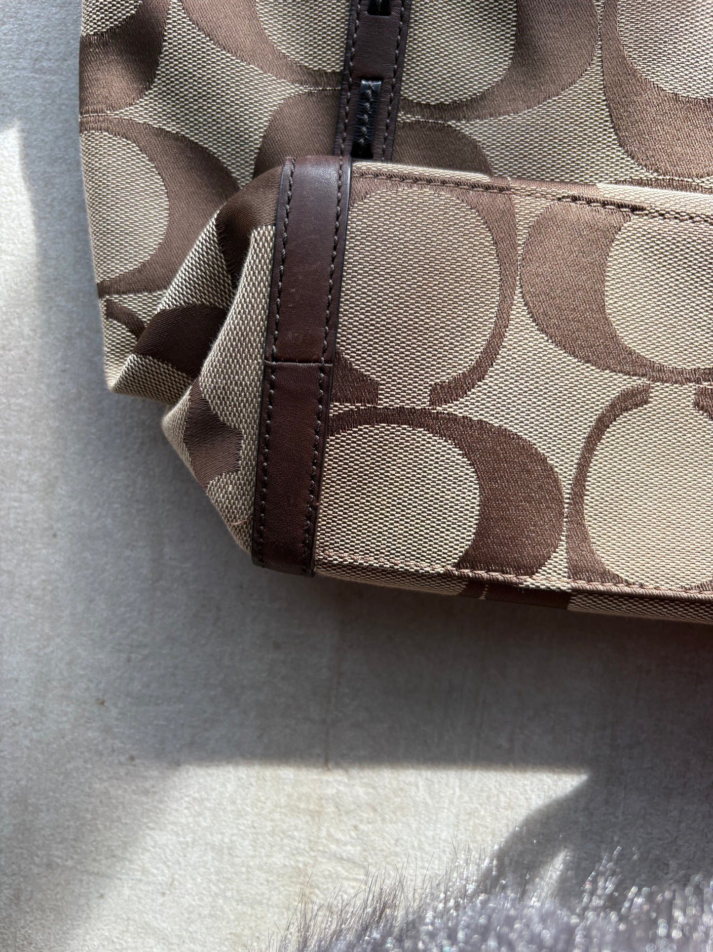 Coach Signature Brown Tote
