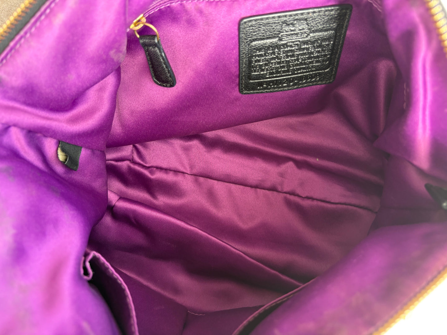 Coach Black Lindsey Madison Satchel Bag