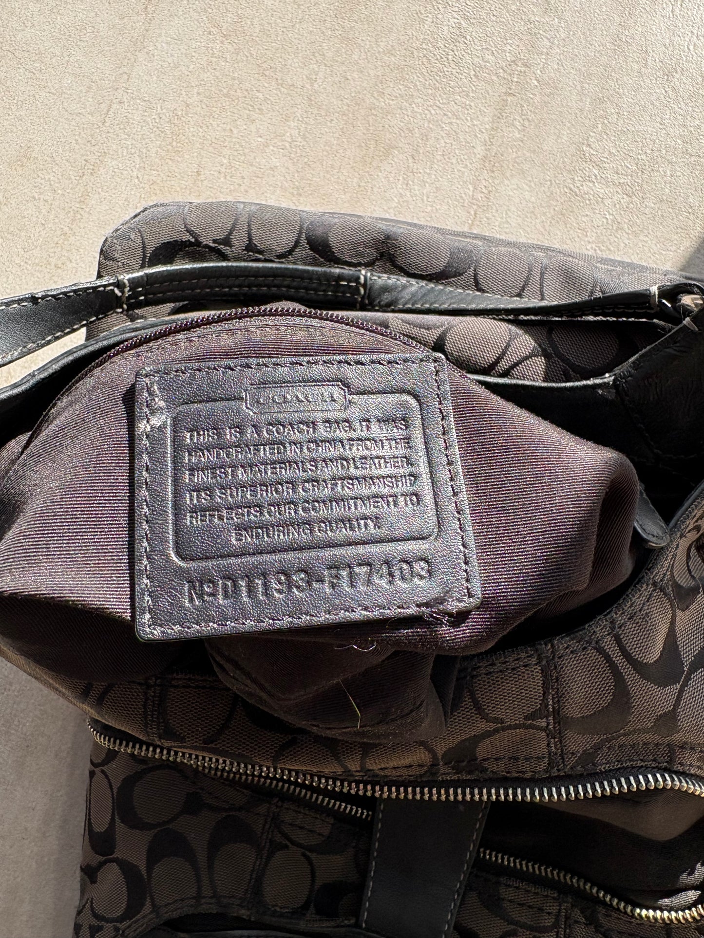 Coach Black Signature Soho Lynn Shoulder Bag *AF
