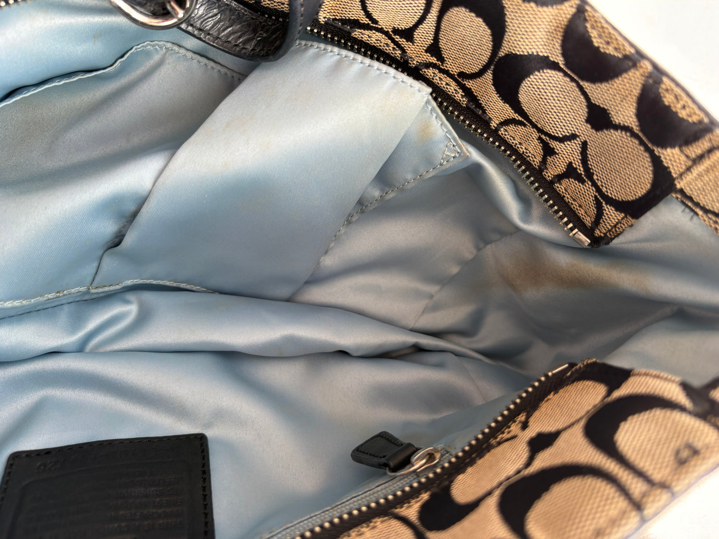 Coach Black Gallery Legacy Tote Bag