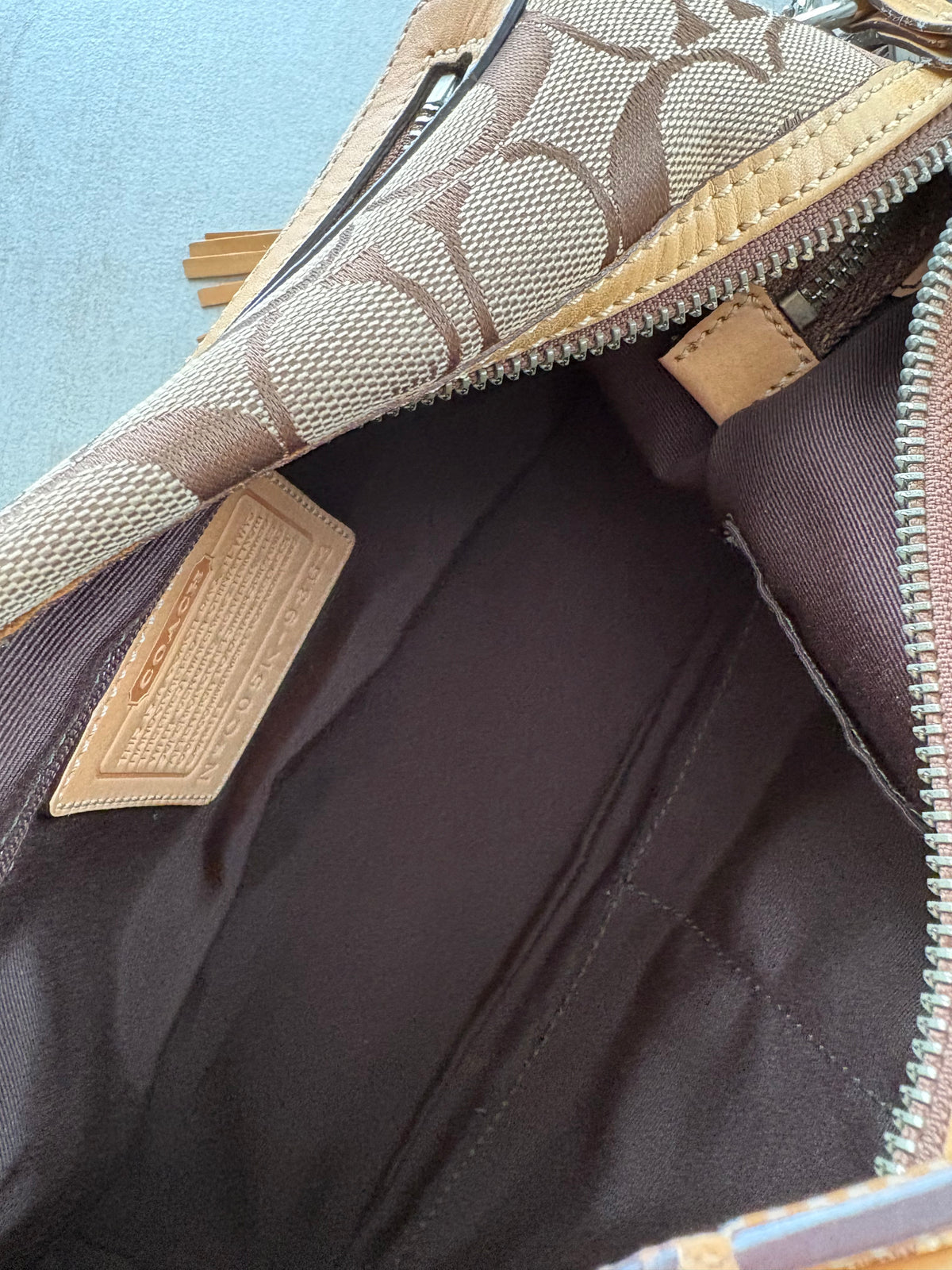 Coach Signature East West Shoulder Bag