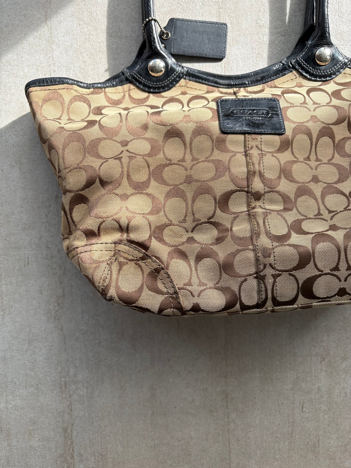Coach Signature C Brown Tote Bag