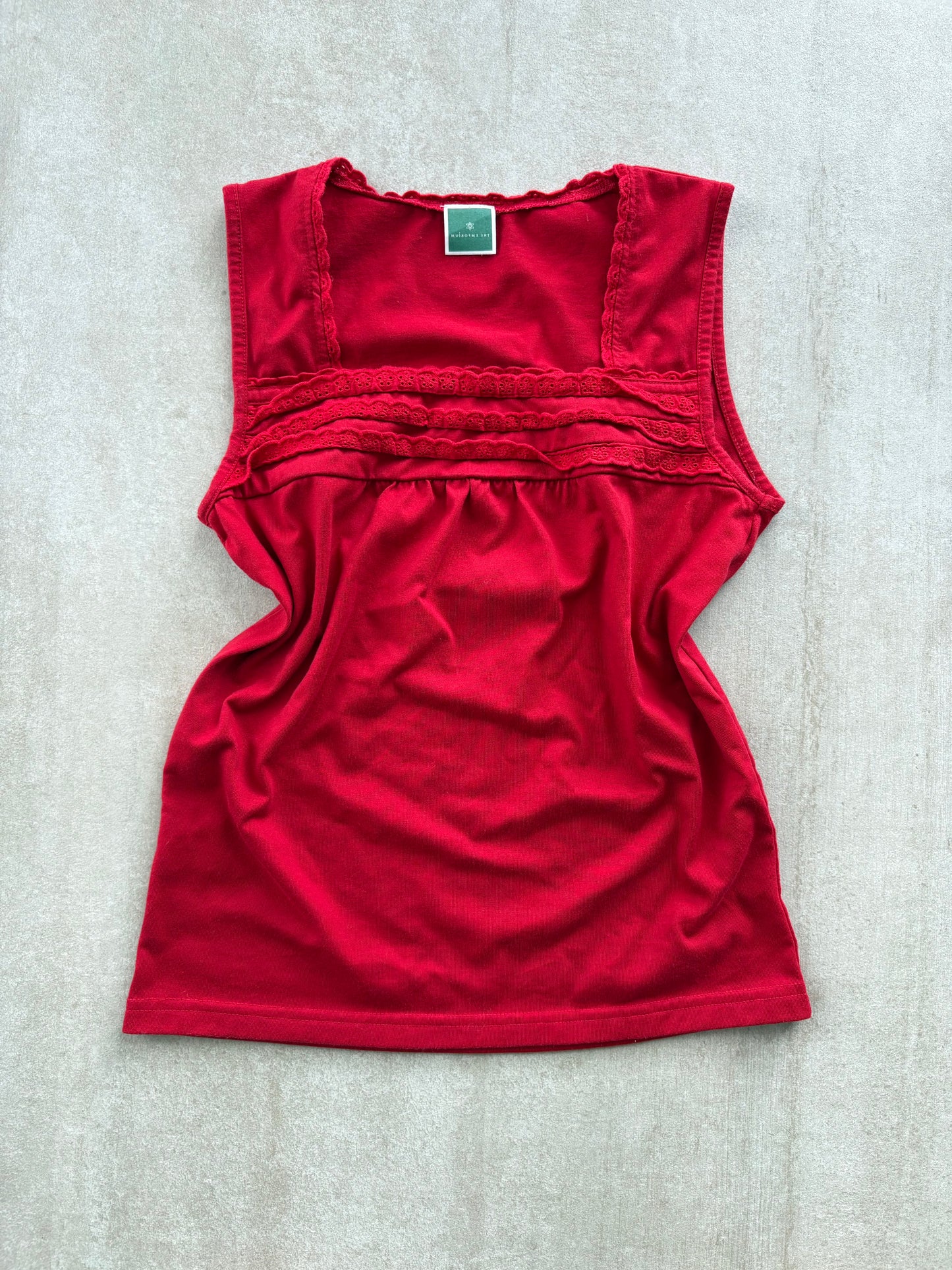 00's The Emporium Red Sleeveless Top