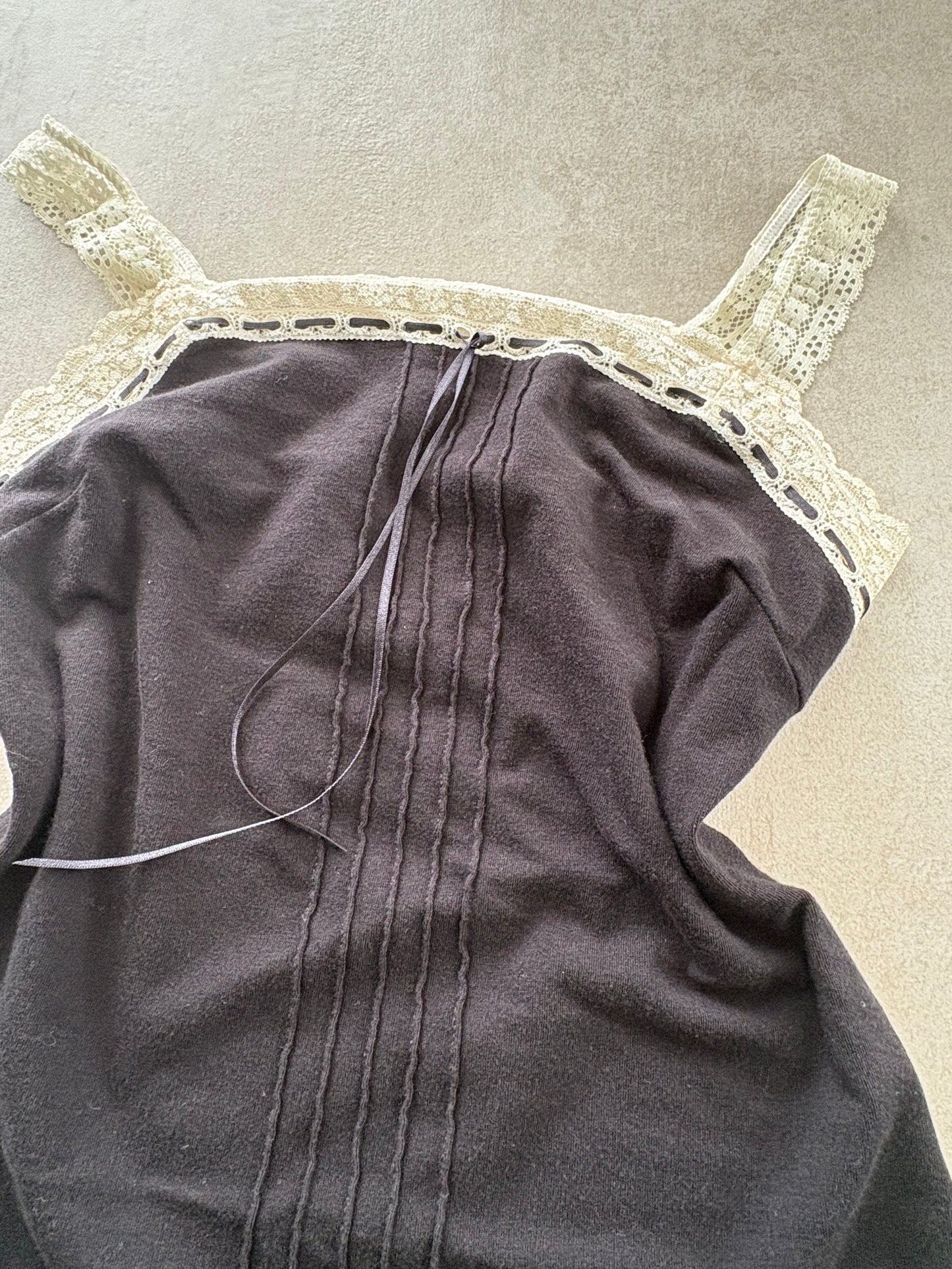 00's Black Lace Cami