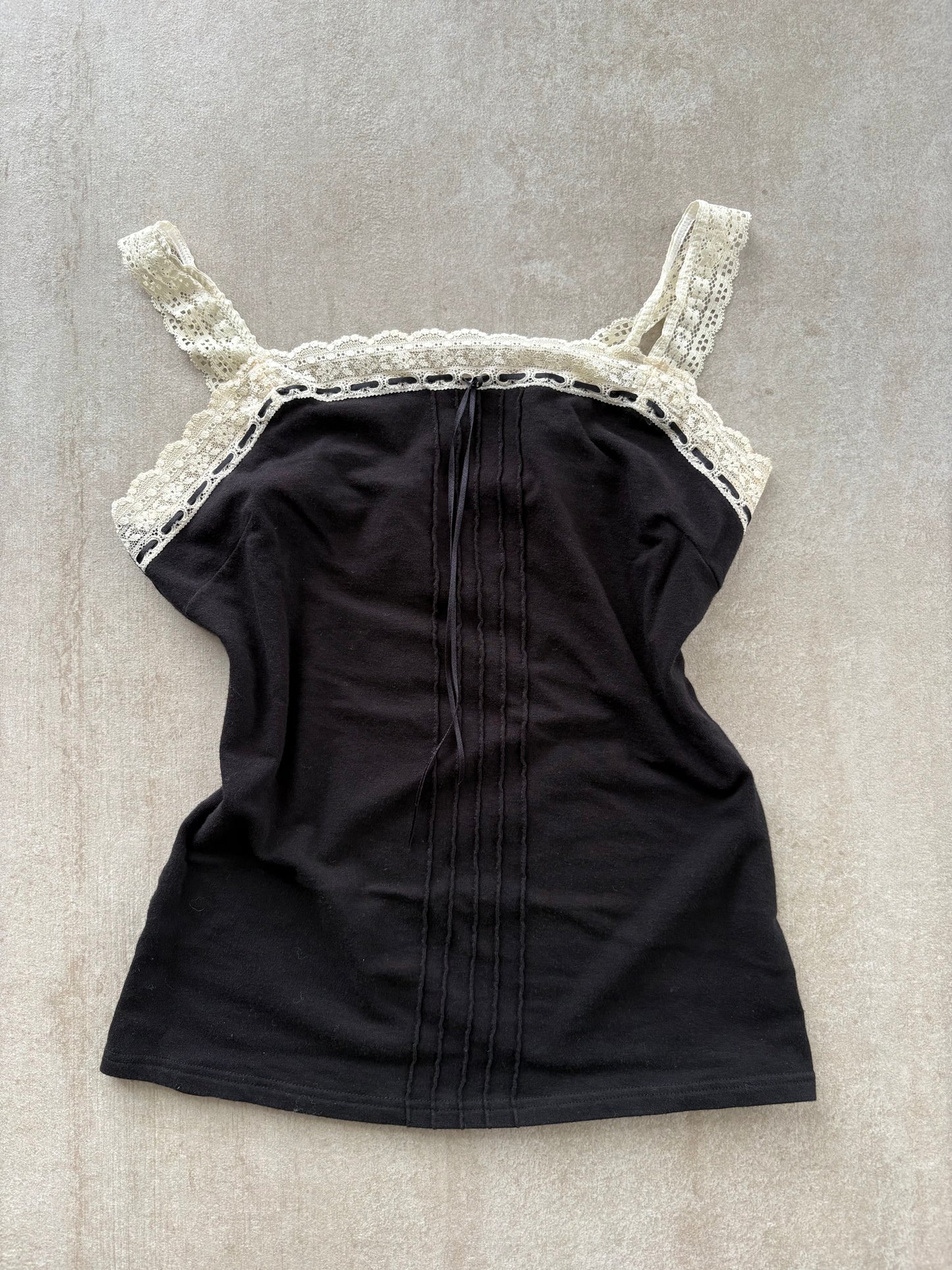 00's Black Lace Cami