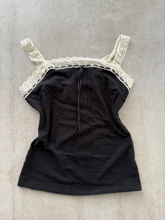 00's Black Lace Cami