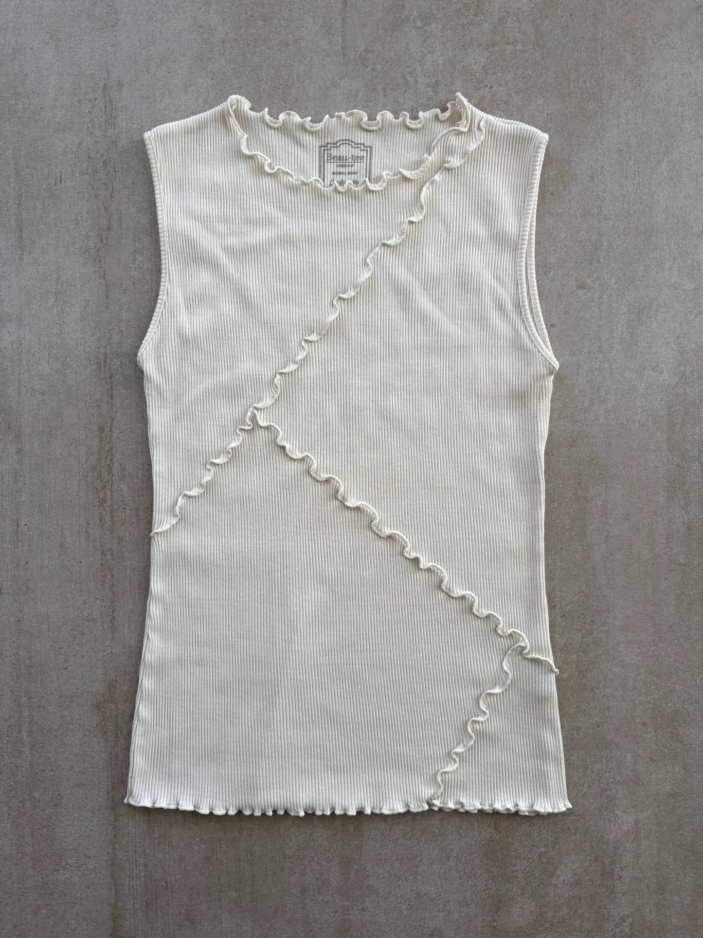 00's Beau Tee White Tank Top