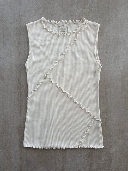 00's Beau Tee White Tank Top