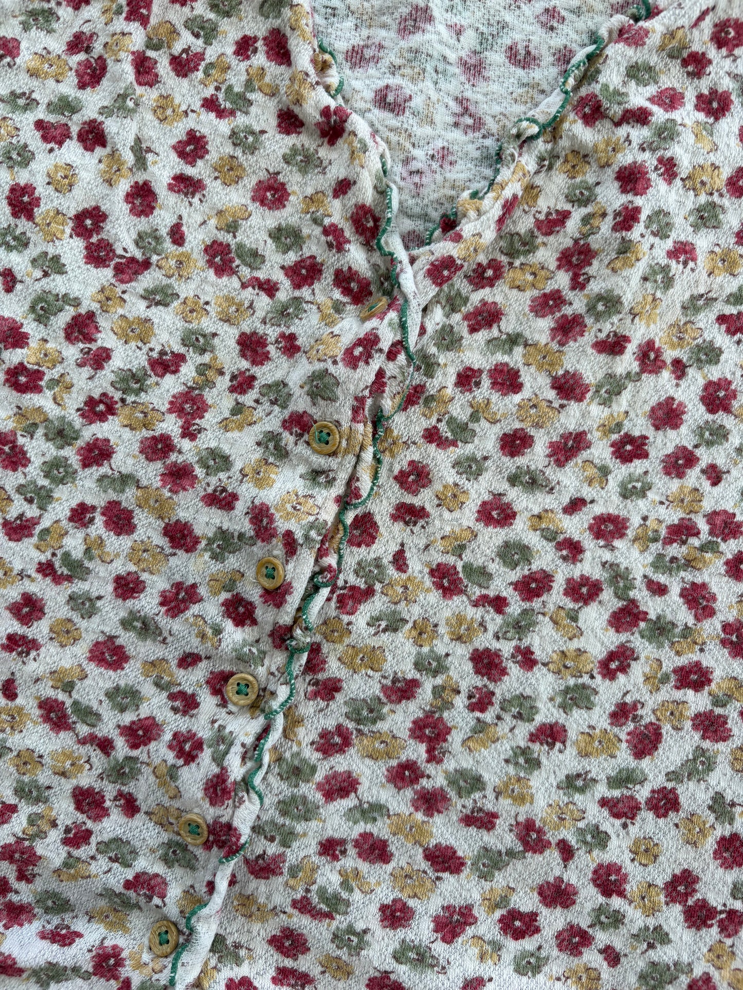 00's White Floral Cami