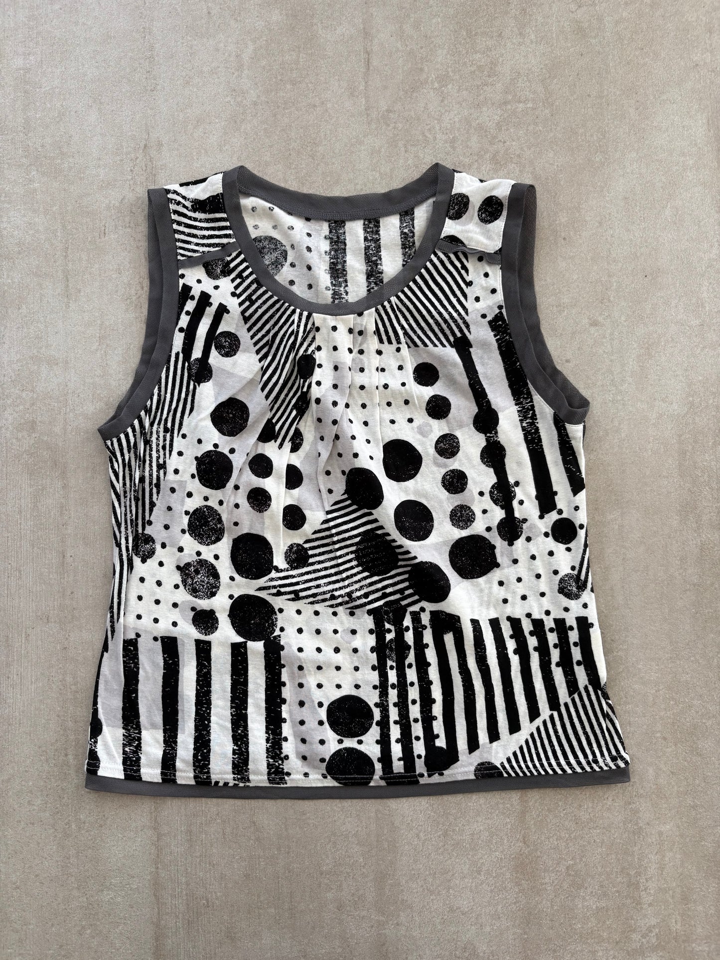 00's Geometric Tank Top