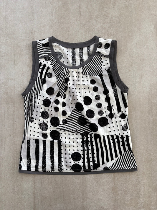 00's Geometric Tank Top