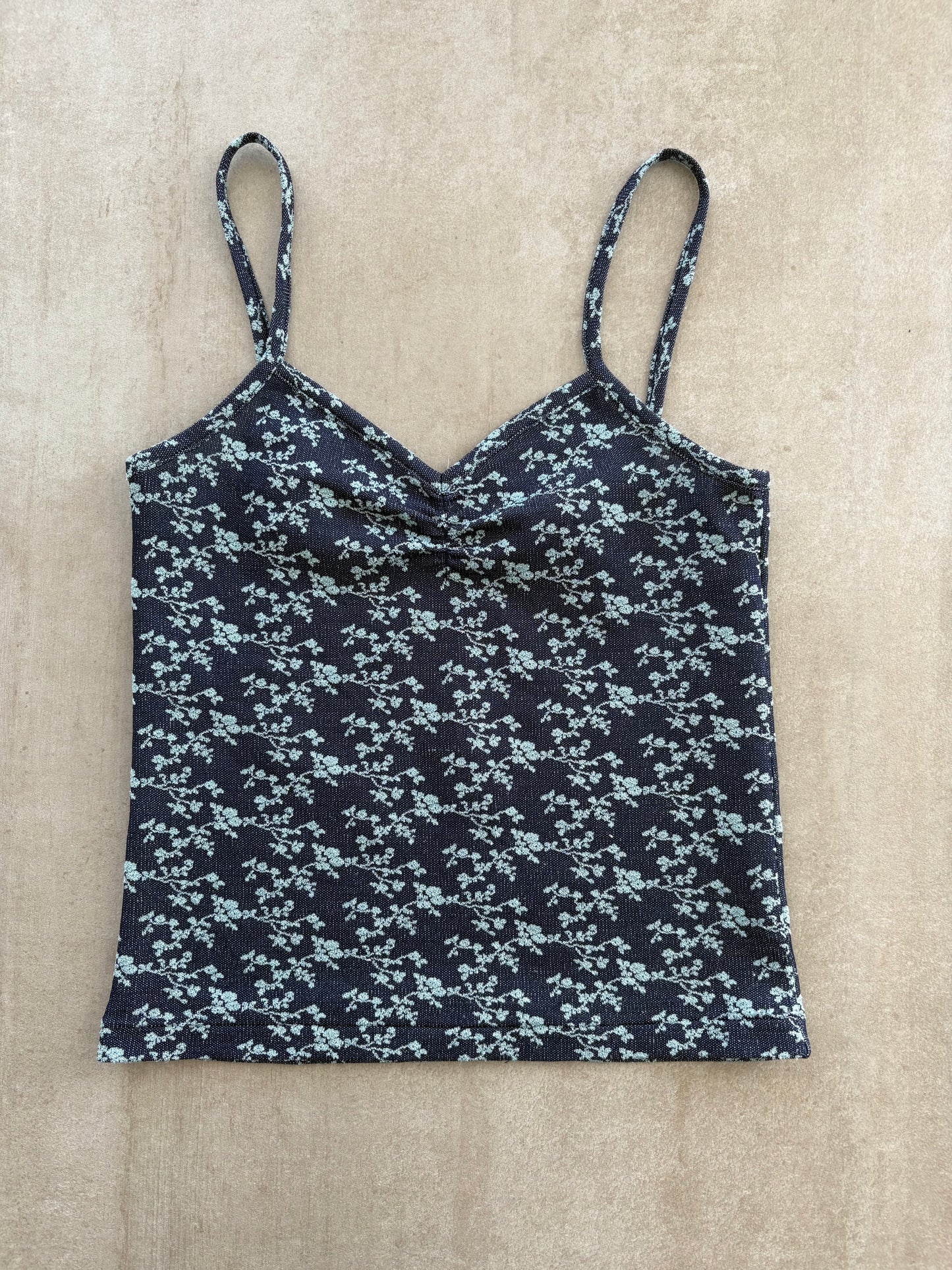 00's Blue Floral Cami
