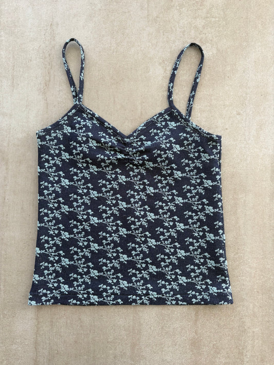 00's Blue Floral Cami