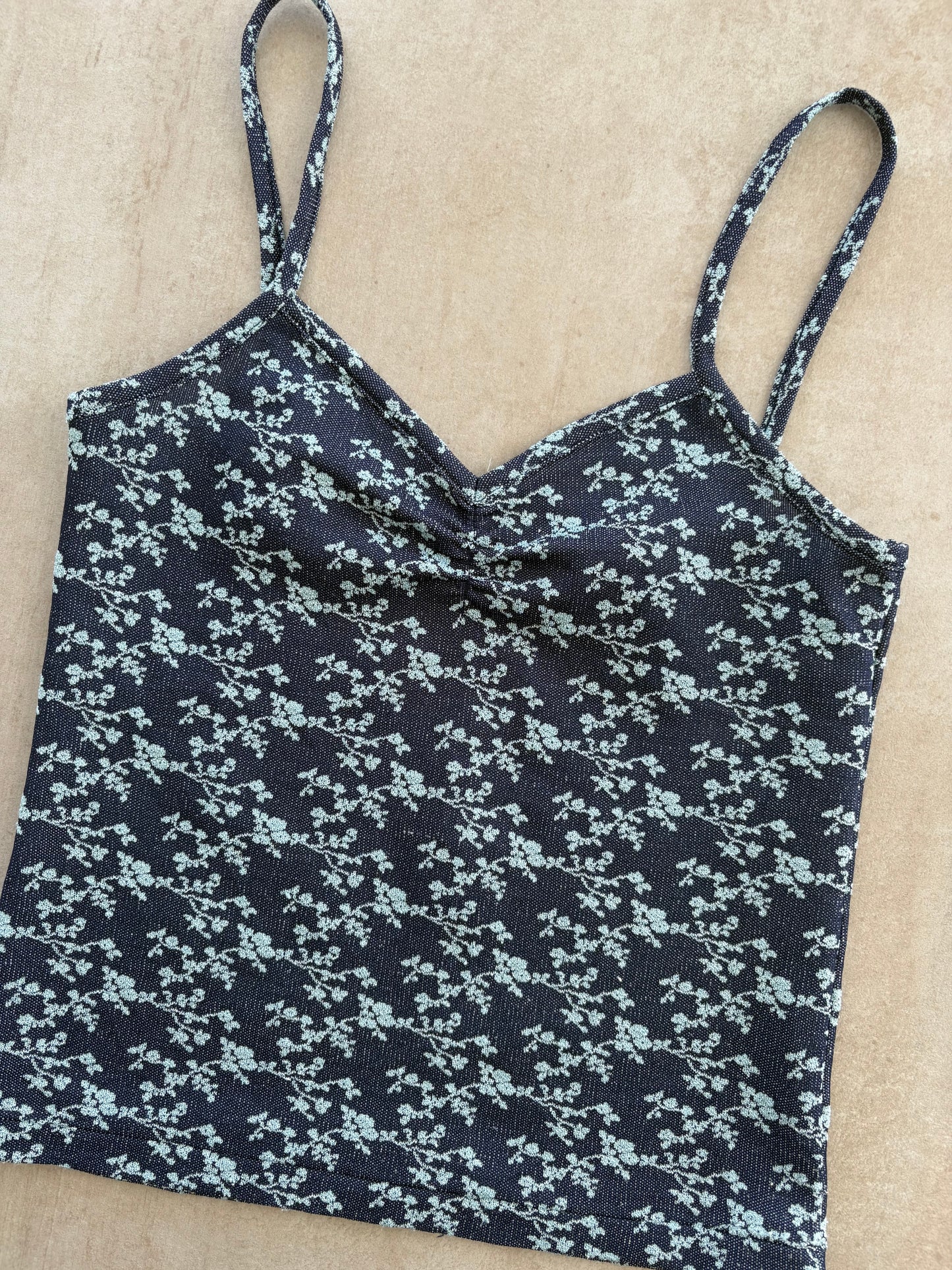 00's Blue Floral Cami