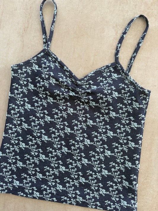00's Blue Floral Cami