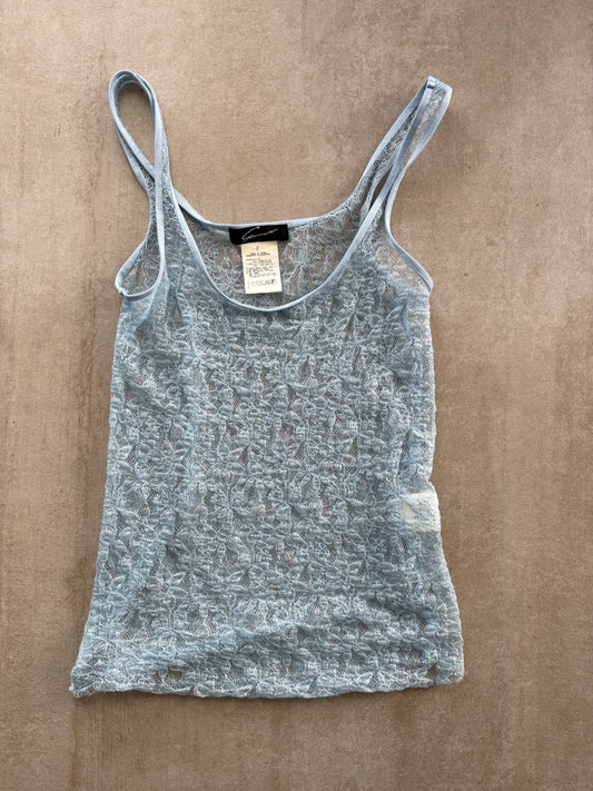 00's Baby Blue Mesh Cami