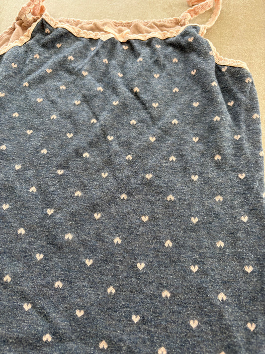 00's Grey Polka Dot Cami