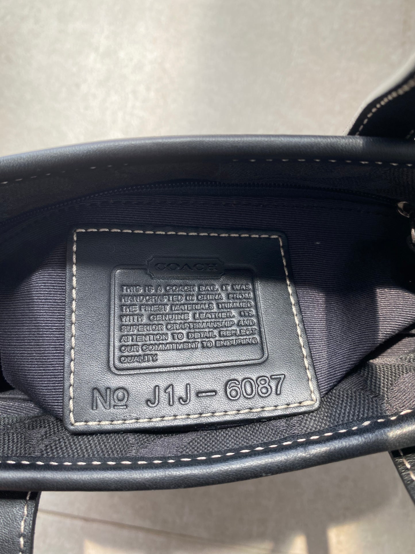 Coach Black Mini Lunch Tote