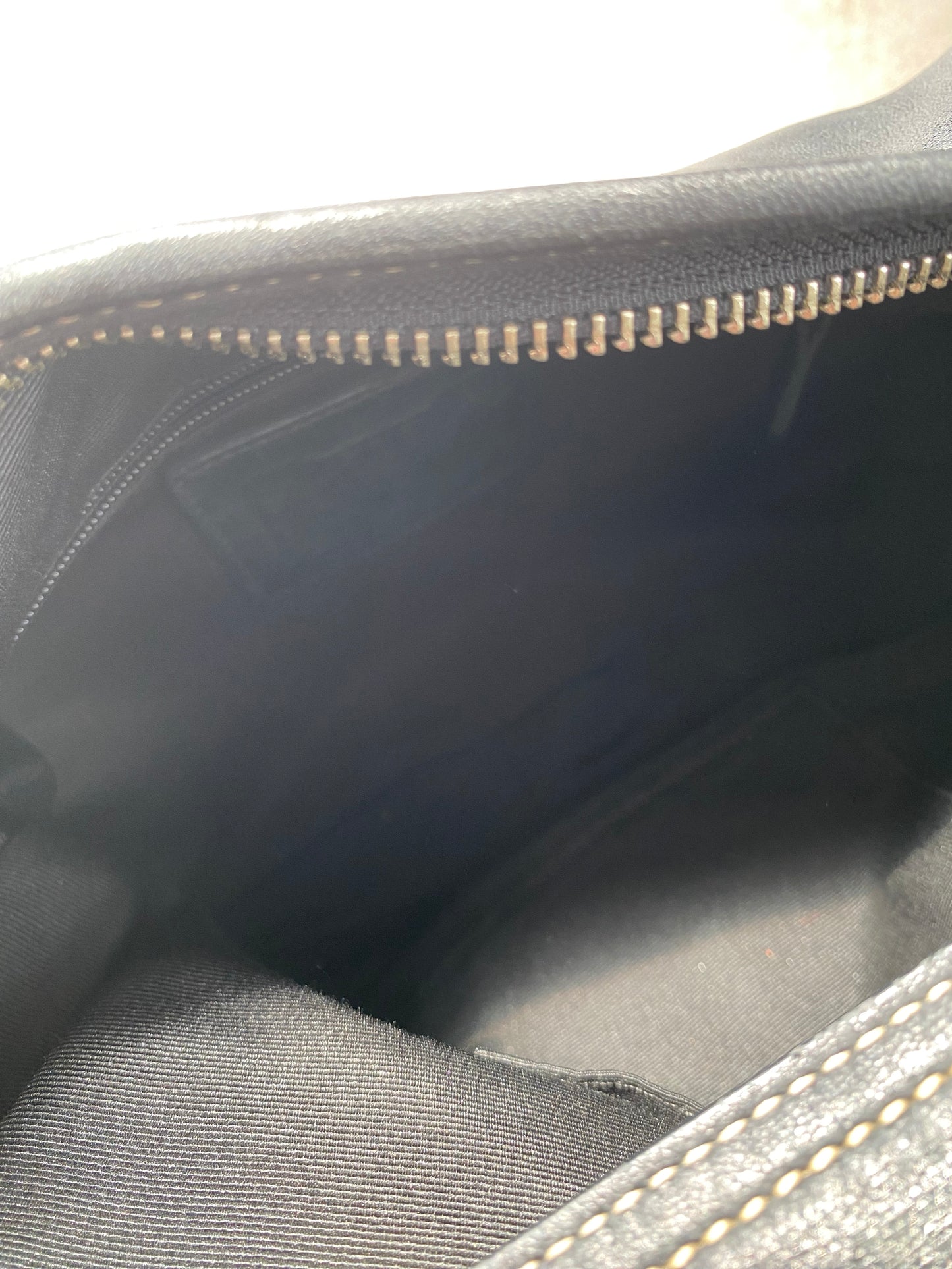 Vintage Coach Black Leather Soho Shoulder Bag