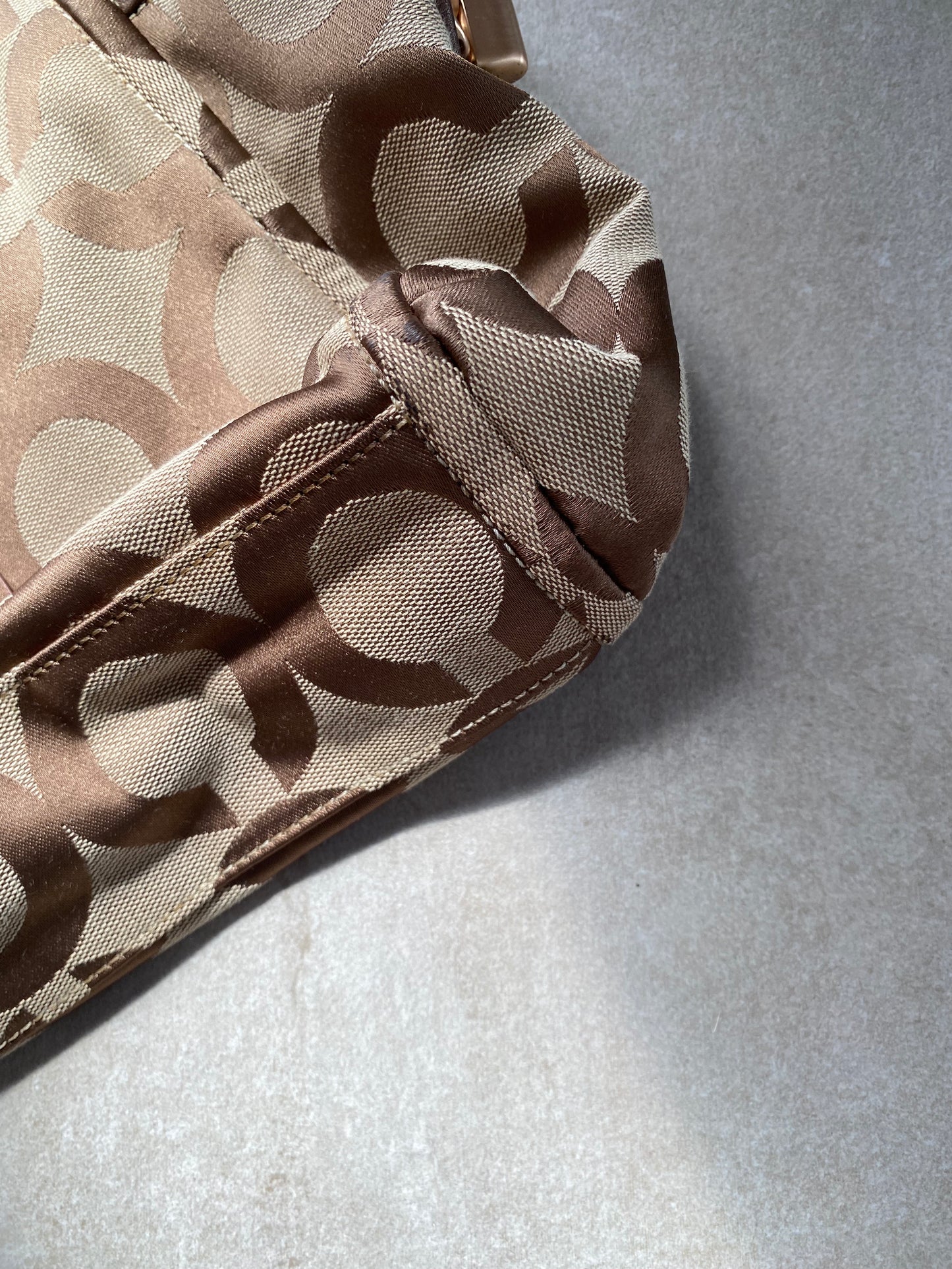 Coach Brown Tote Bag with Leather Handle
