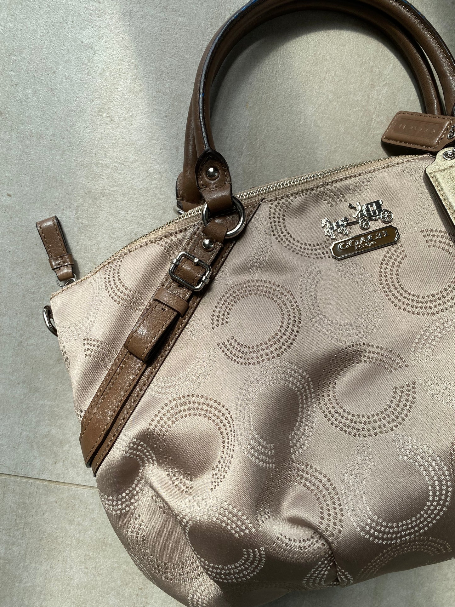 Coach Madison Sophia 2Way Op Art Satchel Bag
