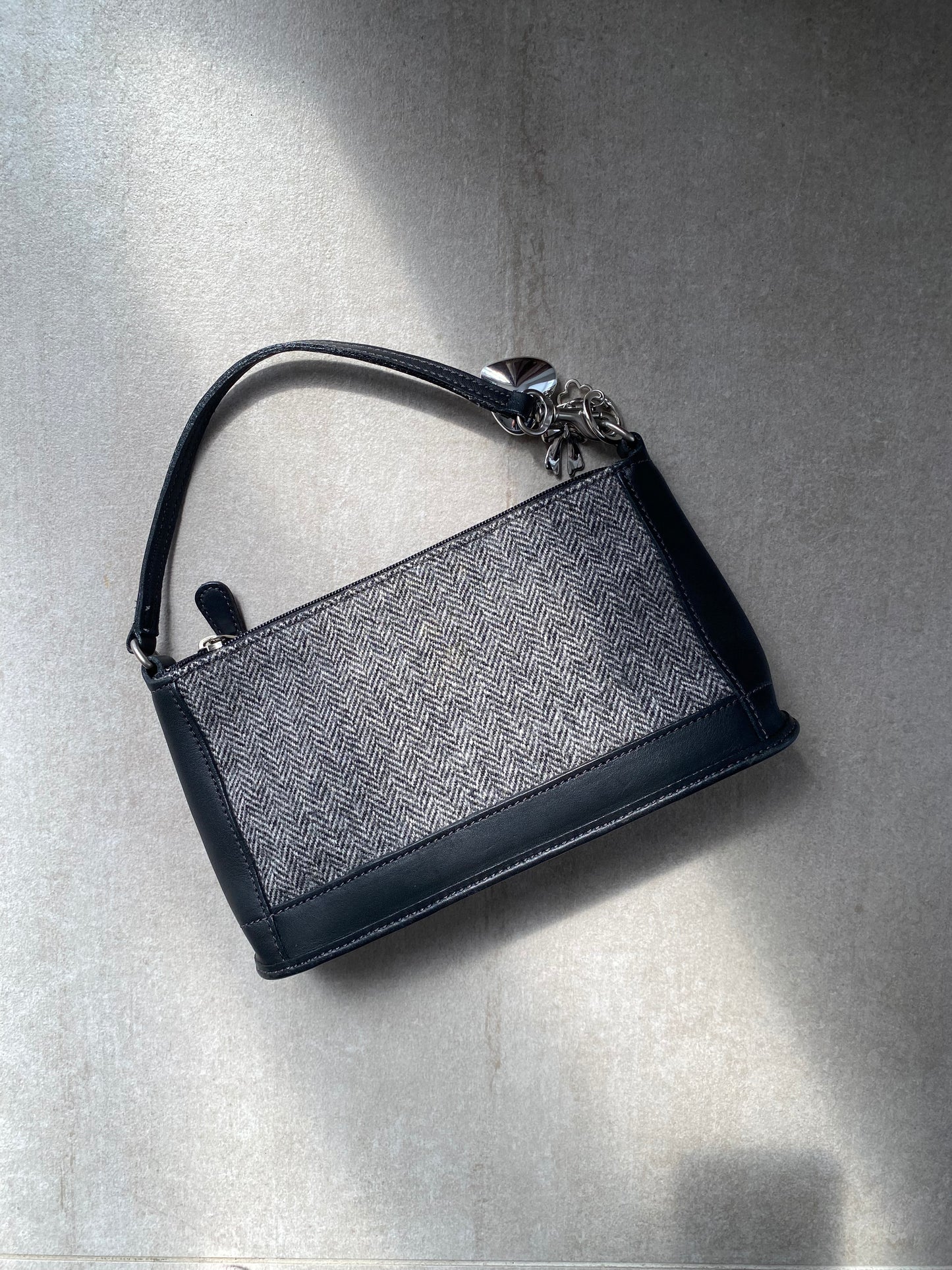 *RARE Coach Bleecker Demi Wool with Leather Bag