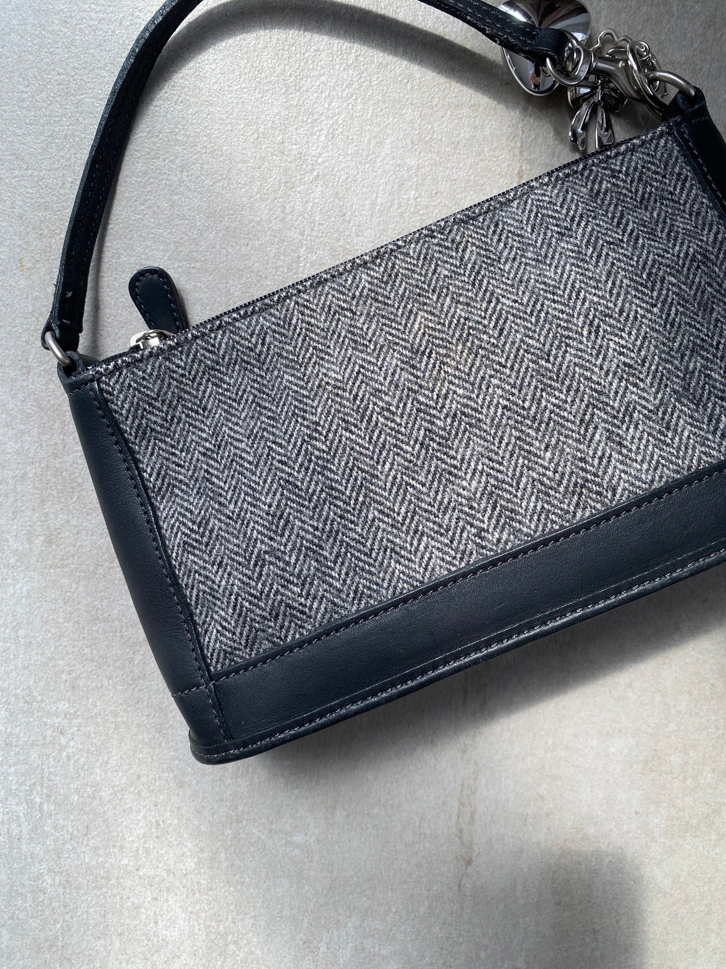 *RARE Coach Bleecker Demi Wool with Leather Bag