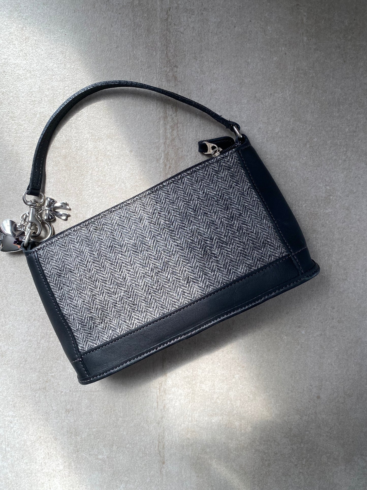 *RARE Coach Bleecker Demi Wool with Leather Bag